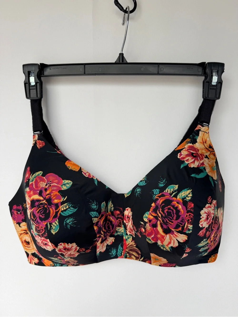 Torrid 360° Back Smoothing Wire-Free Lightly Lined Floral Bra 40DDD